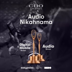 Read more about the article easypaisa’s Audio Nikkahnama campaign victorious at the prestigious CLIO Awards