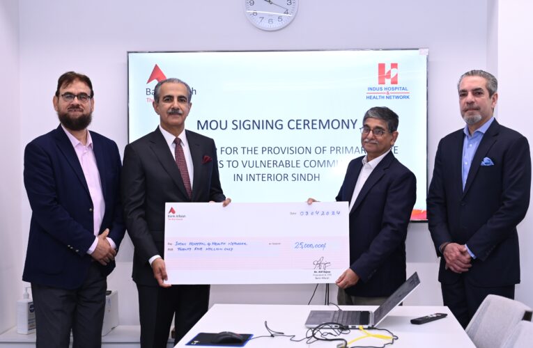 Bank Alfalah and Indus Hospital collaborates to establish a primary healthcare facility in flood-impacted areas in Sindh