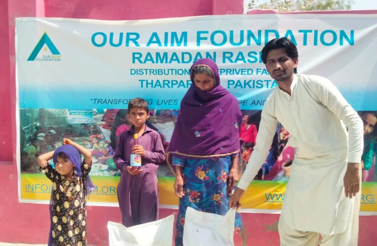 Our Aim Foundation Distributes Essential Ration Packs to 400 Deserving Families in Tharparka