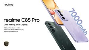 Read more about the article realme C85 Pro Sets a New Benchmark with Segment’s Best 4000nit AMOLED Display among 7000mAh Battery Phones, and IP69 Pro Durability