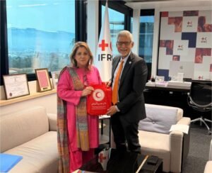 Read more about the article *PRCS Chairperson Engages IFRC and ICRC Leadership in Geneva to Advance Sustainable Humanitarian Action*