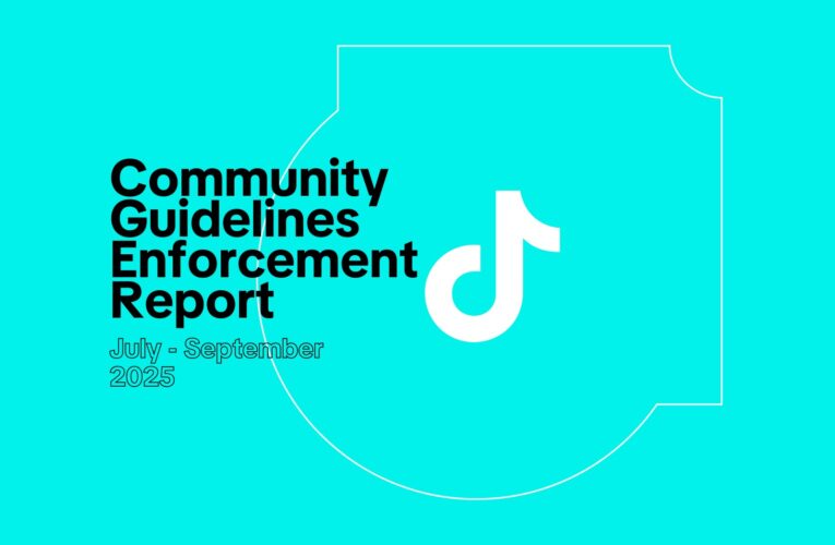 TikTok releases Q3 2025 Community Guidelines Enforcement Report