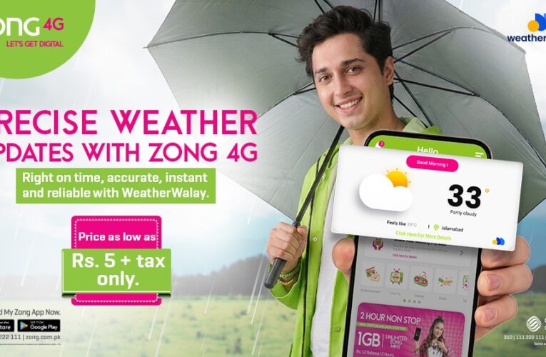 Zong Partners with WeatherWalay to Deliver Hyper-Local Weather Alerts Across Pakistan