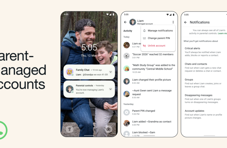 Introducing parent-managed accounts on WhatsApp
