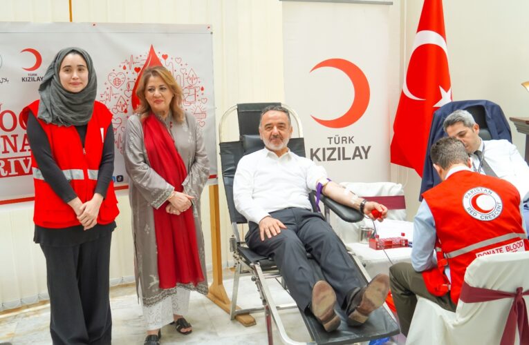 PRCS in Collaboration with Turkish Red Crescent Organizes Blood Donation Drive at the Embassy of Türkiye