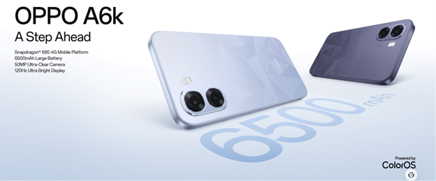 OPPO A6K A Reliable and Smooth Partner for Everyday Life