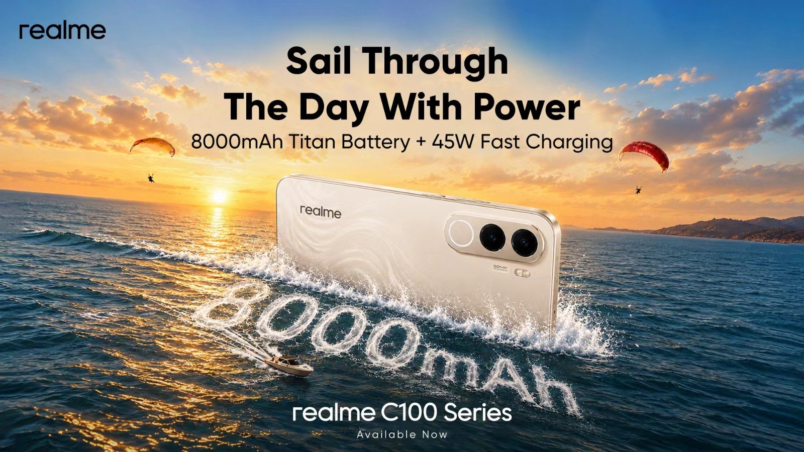 Read more about the article realme C100 Series with 8000mAh Battery Empowers Pakistan’s Multi-Role Youth by Making Durable Champion More Accessible